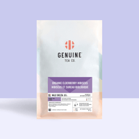 Pyramid Tea Bags - Organic Elderberry Hibiscus Herbal Tea: Case of 8 x 15 Pyramid Tea Bags