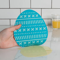 Easter Eggs Shaped Swedish Dishcloths | Set of 3