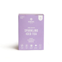 Organic Elderberry Hibiscus - Sparkling Iced Tea: 24 cans